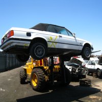 junkyard full of cars